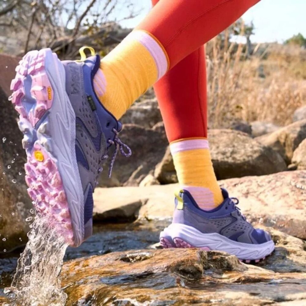 Hoka Women's Trail Sneakers in Purple and Pink
